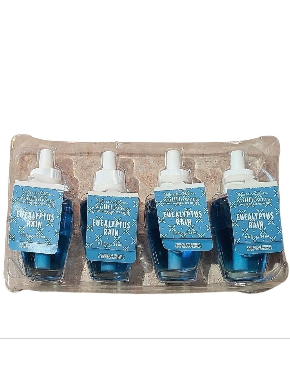 EUCALYPTUS RAIN 4-PIECE WALLFLOWER FRAGRANCE REFILLS BY BATH & BODY WORKS